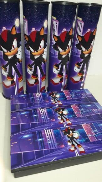 Kit Domino e Pega Varetas Personalizado Sonic