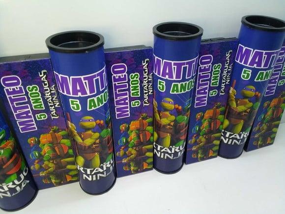 Kit Domino e Pega Varetas Personalizado Tartarugas Ninja