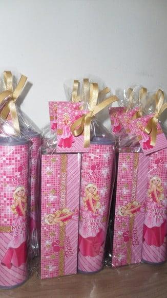 Kit Domino e Pega Varetas Personalizado Tema Barbi