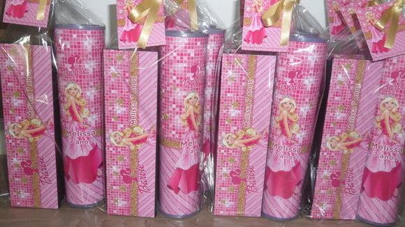 Kit Domino e Pega Varetas Personalizado Tema Barbi