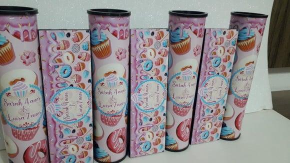 Kit Domino e Pega Varetas Personalizado Tema Doces