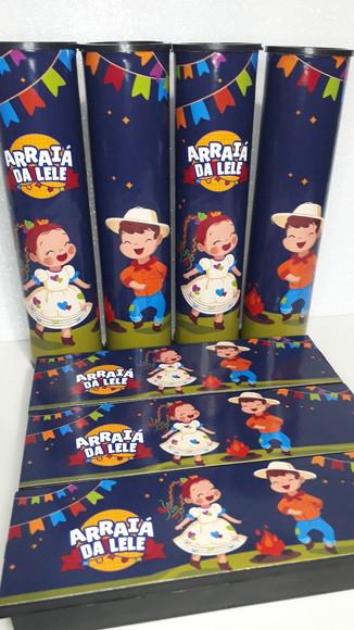 Kit Domino e Pega Varetas Personalizado Tema Festa Junina