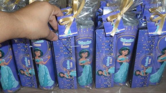 Kit Domino e Pega Varetas Personalizado Tema Jasmine