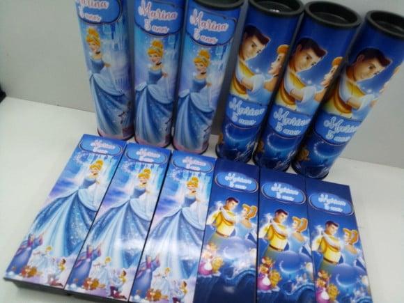 Kit Domino e Pega Varetas Tema Cinderela