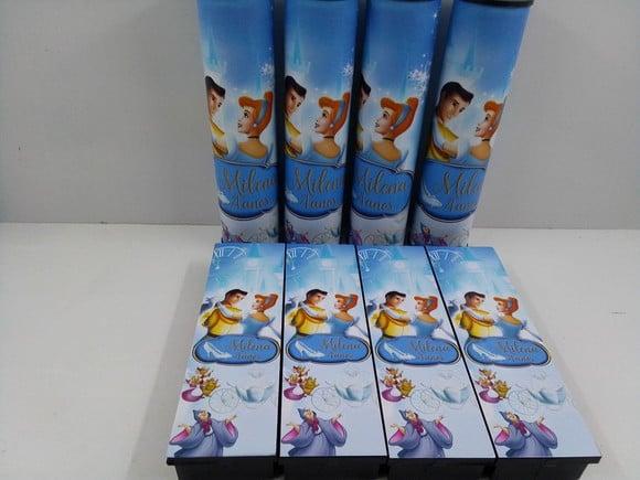 Kit Domino e Pega Varetas Tema Cinderela