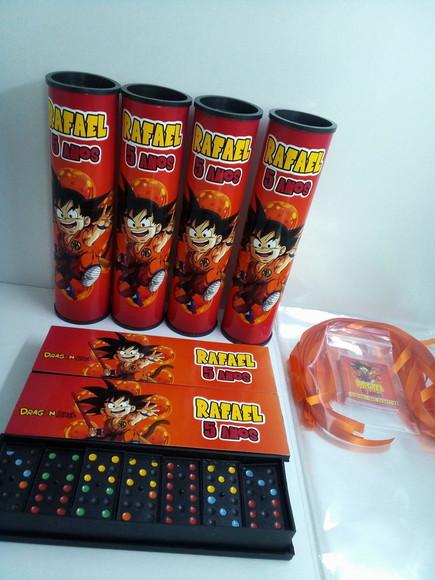 Kit Domino e Pega Varetas Tema Dragon Ball
