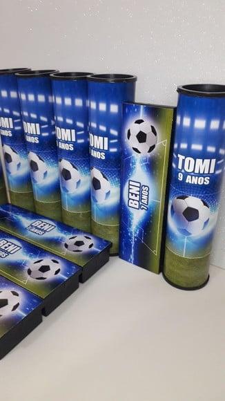 Kit Domino e Pega Varetas Tema Futebol com 2 Nomes