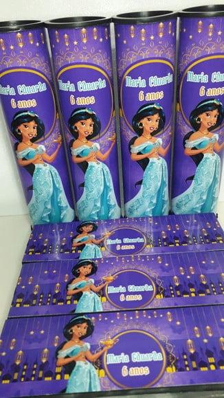 Kit Domino e Pega Varetas Tema Jasmine e Aladim