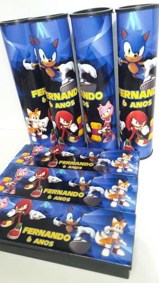 Kit Domino e Pega Varetas Tema Sonic