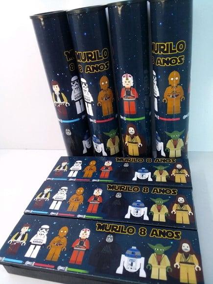 Kit Domino e Pega Varetas Tema Star Wars Lego