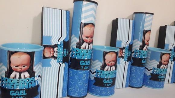 Kit Domino+cofre+pega Varetas Poderoso Chefinho