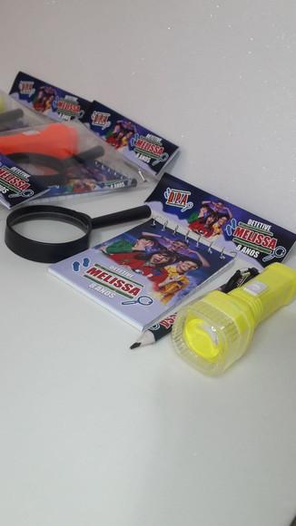 Kit Dpa Bloquinho + Mini Lápis + Lupa
