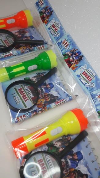 Kit Dpa Bloquinho + Mini Lápis + Lupa