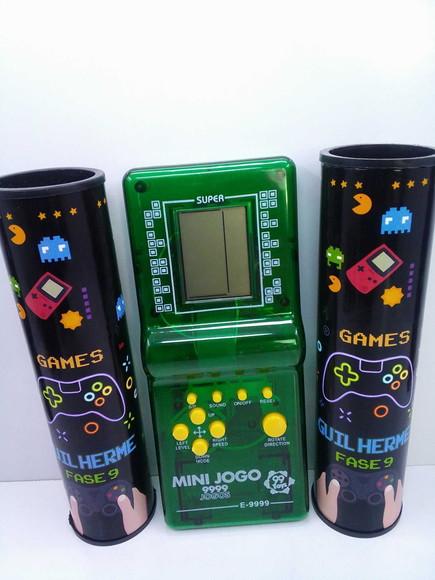 Kit Jogo Game Retro + Pega Varetas Tema Game