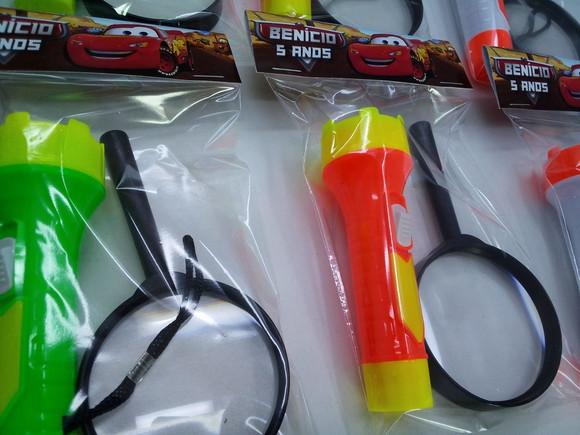 Kit Lanterna e Lupa Tema Carros Disney