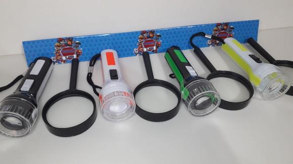 Kit Lanterna e Lupa Tema Patrulha Canina