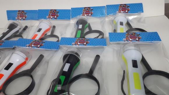 Kit Lanterna e Lupa Tema Patrulha Canina