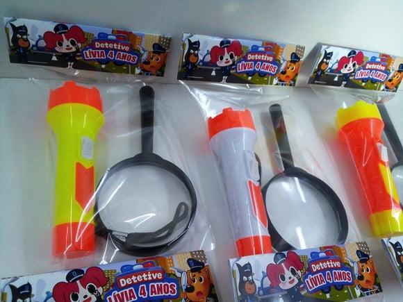 Kit Lanterna e Lupa Tema Scooby Doo