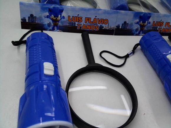 Kit Lanterna e Lupa Tema Sonic