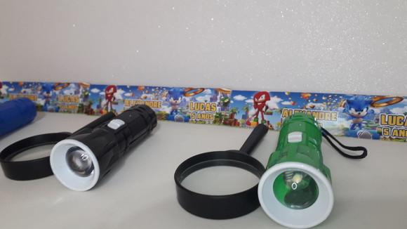 Kit Lanterna e Lupa Tema Sonic