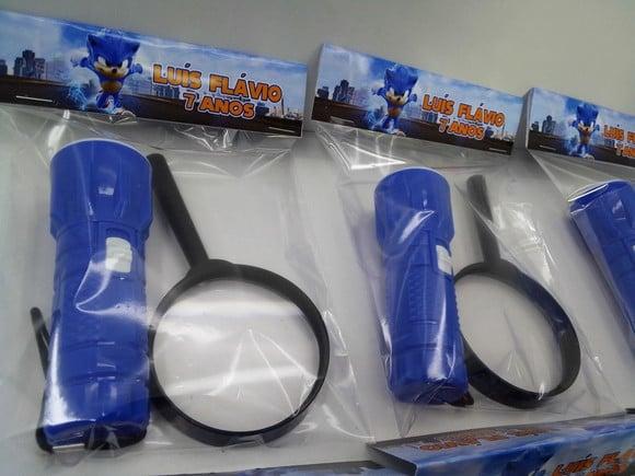 Kit Lanterna e Lupa Tema Sonic