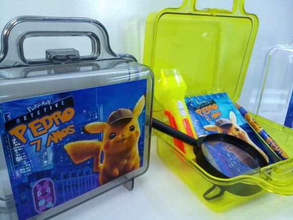 Kit Maletinha + Lupa + Lanterna +bloquinho e Mini Lapis