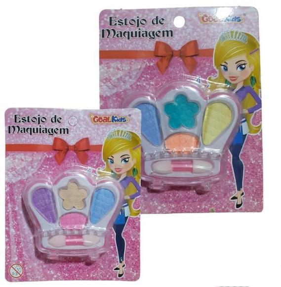 Kit Maquiagem Infantil + Saquinho c/ Lapela Personalizada