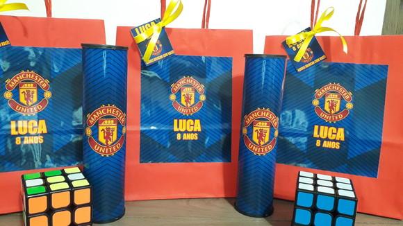 Kit Sacolinha + Cubo Magico + Pega Varetas Manchester
