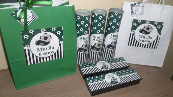Kit Sacolinha + Domino + Pega Varetas Futebol