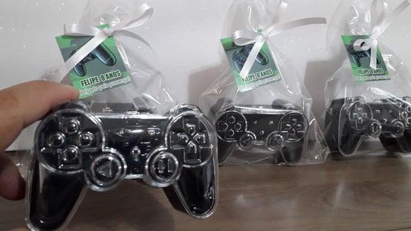 Lembrancinha Formato de Controle de Video Game Playstation