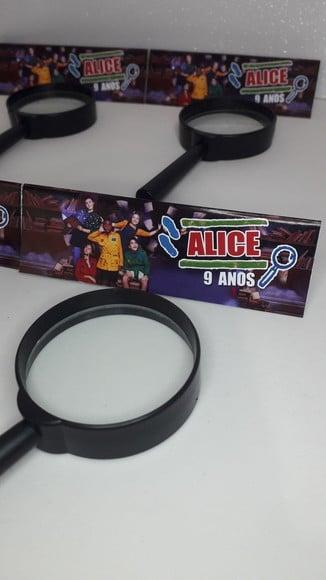 Lupa + Lapela Personalizada Detetives do Predio Azul