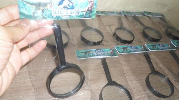 Lupa Personalizada Tema Dinossauro