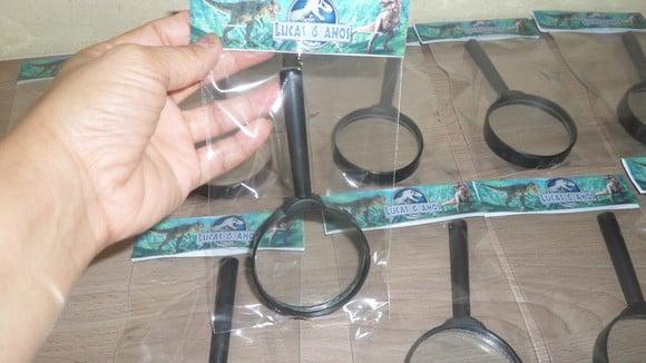 Lupa Personalizada Tema Dinossauro