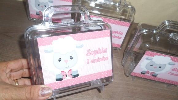 Maletinha Personalizada Tema Circo Ovelha