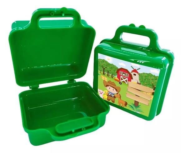 Maletinha Plastica Personalizada Tema Fazendinha