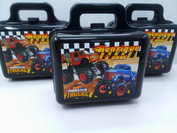 Maletinha Plastica Personalizada Tema Hot Wheels