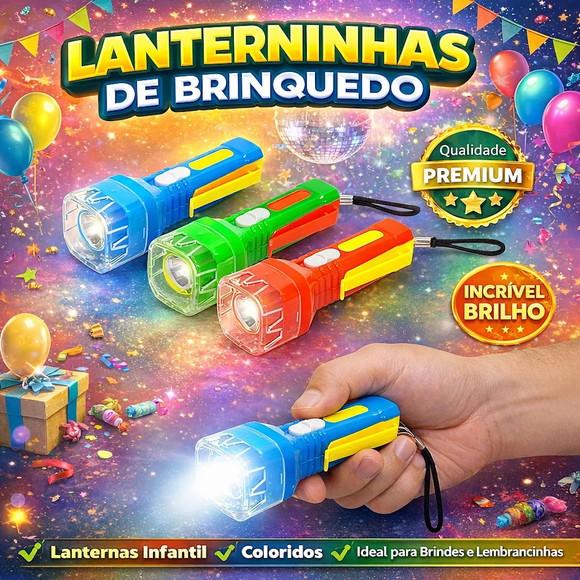 Mini Lanterna de Plástico Cores Sortidas sem Personalizar