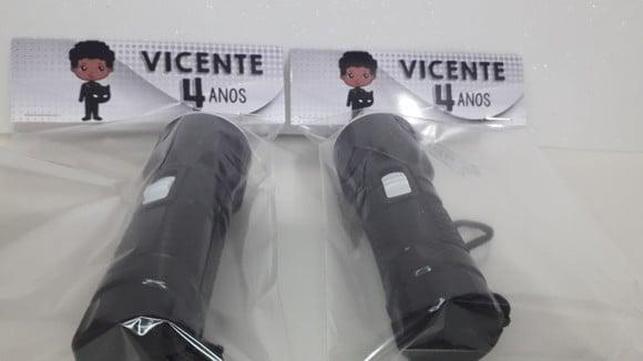 Mini Lanterna de Plástico Sortidas Lapela Tema Pantera Negra