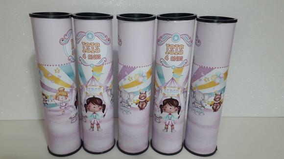 Pega Varetas Personalizado Circo Rosa