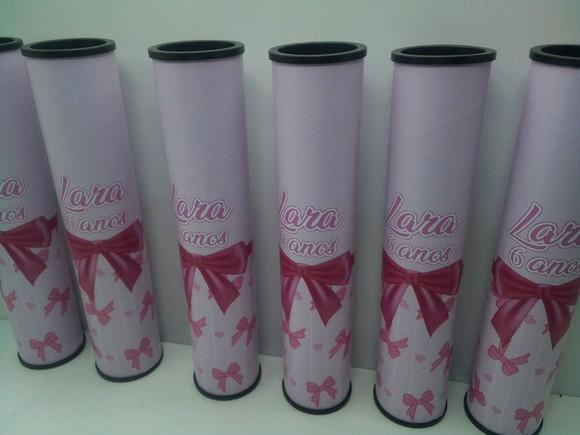 Pega Varetas Personalizado Tema Laço Rosa