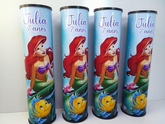 Pega Varetas Personalizado Tema Peque na Sereia
