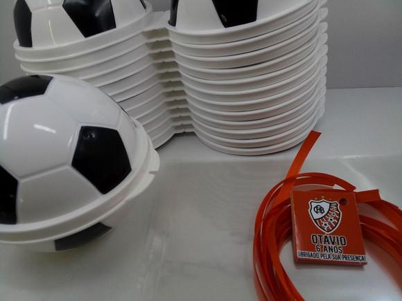 Pote Bola de Futebol Plasutil Tema Futebol+ Tag e Fita