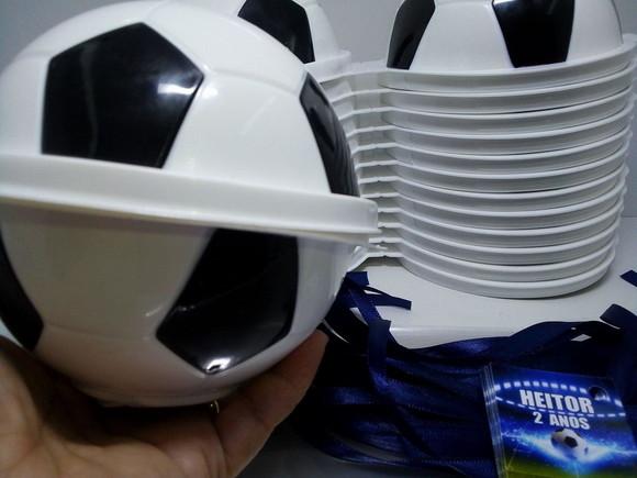 Pote Bola de Futebol Plasutil Tema Futebol+ Tag e Fita