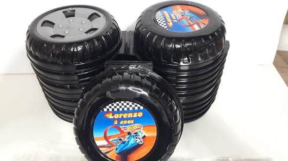 Pote em Formato de Roda Capacidade: 340 ml Personalizado