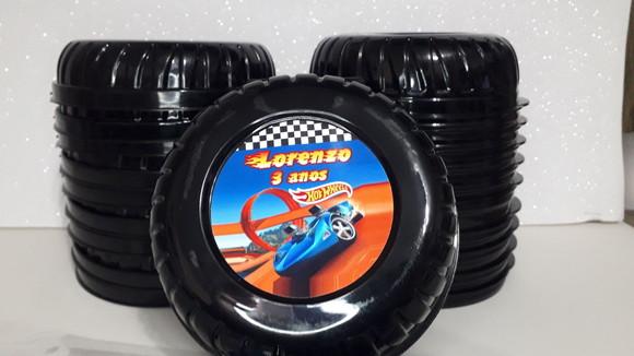 Pote em Formato de Roda Capacidade: 340 ml Personalizado