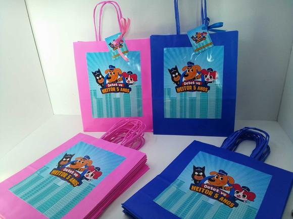 Sacolinhas Personalizada Detetive Labrador
