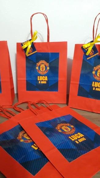 Sacolinhas Personalizada no Tema da Manchester