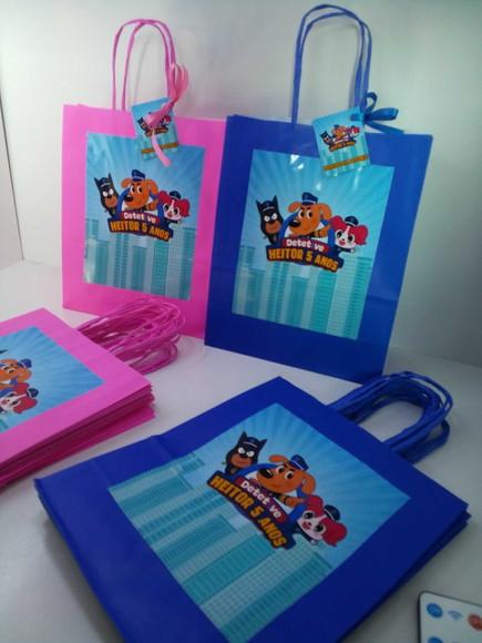 Sacolinhas Personalizada Detetive Labrador