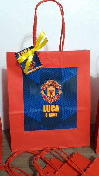 Sacolinhas Personalizada no Tema da Manchester