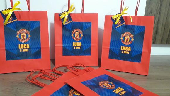 Sacolinhas Personalizada no Tema da Manchester